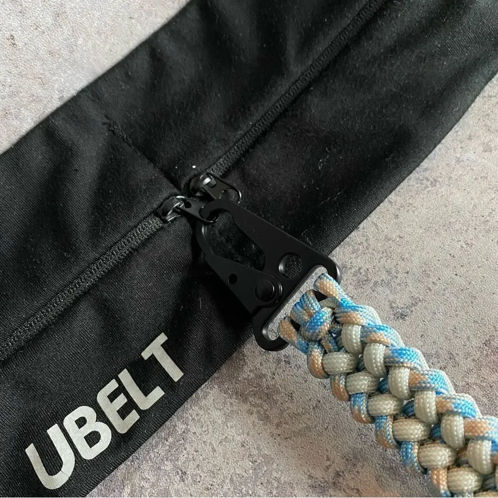 Paracord Keychain NEW Handmade USA North Carolina Blue Gray Sporty